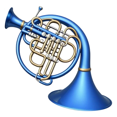 i want an emoji of a blue french horn music from the tv show how i met your mother sticker