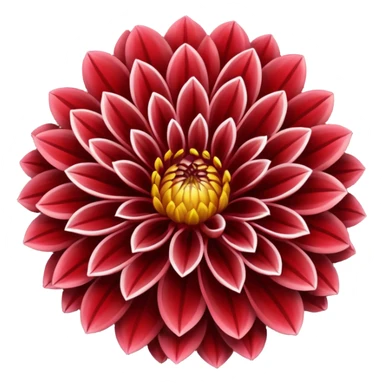 Crimson dahlia sticker