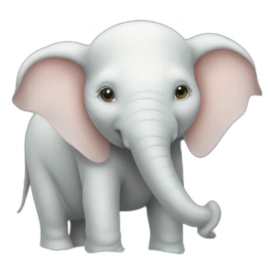 Elephant albino swim sticker