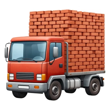 A truck with a thousand bricks  sticker