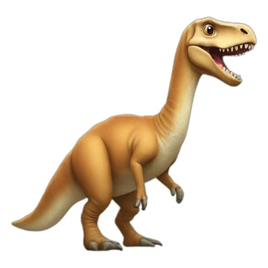 Un lama sur un t rex sticker
