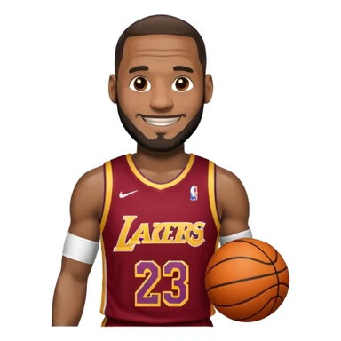 Emoji of lebron Raymond james sticker
