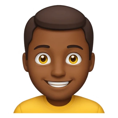 medium dark skin male emoji sticker