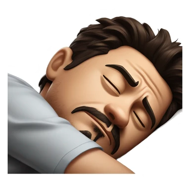 Tony Stark sleeping sticker