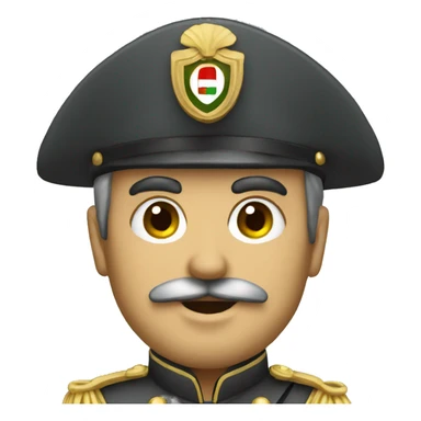Italian commander sticker