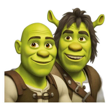 shrek and yerker sticker