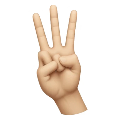 A hand throwing up the rock horns sign sticker