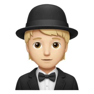 Bow Ties, Coats, and hat, man, modern, blonde man sticker