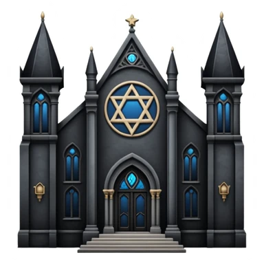 jewish synagogue dark aesthetic gothic architecture sticker
