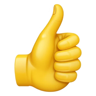 emoji hand thumps up sticker