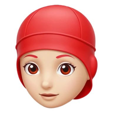 swim cap object icon, smooth rubber texture, bright color, pool equipment, 3D cartoon, mobile game icon style, centered, clean background, no text, no watermark
 sticker