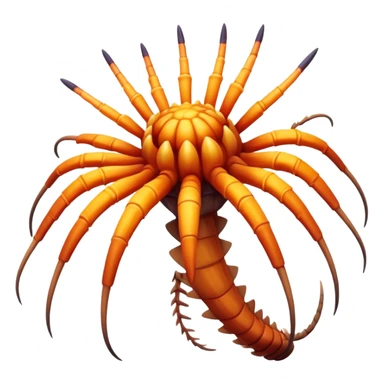 Crie um emoji colorido do parasita Hallucigenia de attavk on titan  sticker