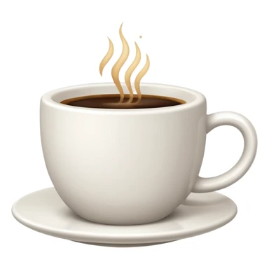 a minimalistic cup of coffee sticker