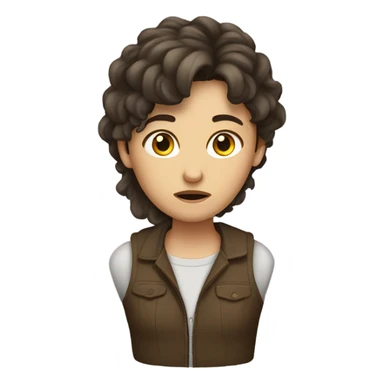 a ugly brunette  sticker