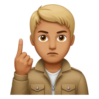 Stick the Chinese rude finger up  sticker