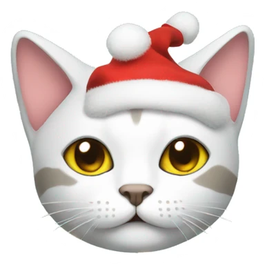 cat with christmas lights wrapped around  sticker
