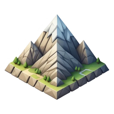 Mountain shaped like a parallelogram with Kurdish cultural elements sticker