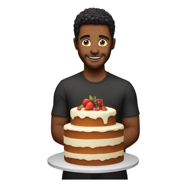 Cake with nick sticker