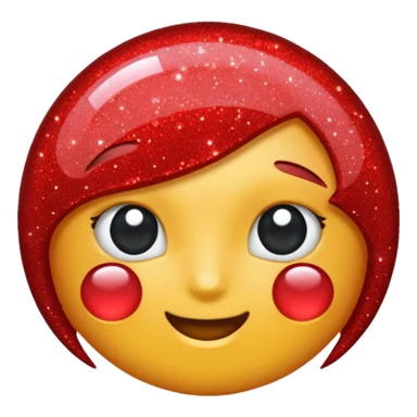 Glitter Raio vermelho sticker