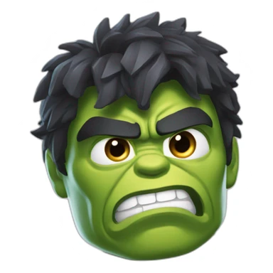 hulk qui se met le doigt dans le nez sticker
