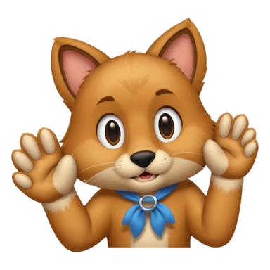 ⁠A twitching paw tapping or drumming against the screen. sticker