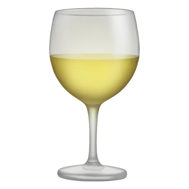 A glass of white wine sticker