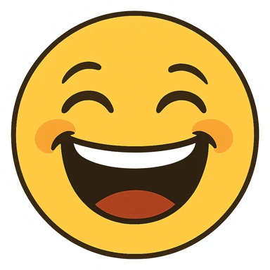 laughing face emoji sticker