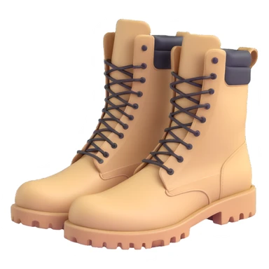 military beige hiking boots sticker