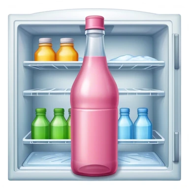 Pink Whitney bottle in the freezer sticker