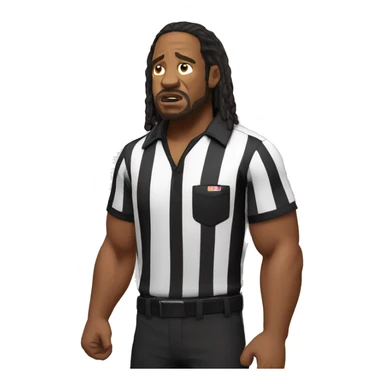 ufc referee herb dean shrugging his shoulders sticker