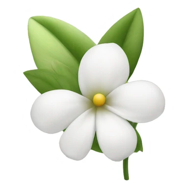 White flowers sticker