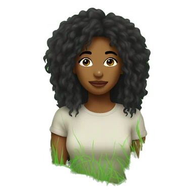 sza with grass sticker