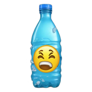 destroyed plastic bottle sticker