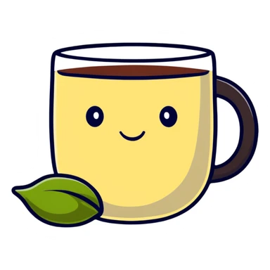 Tea plushie sticker