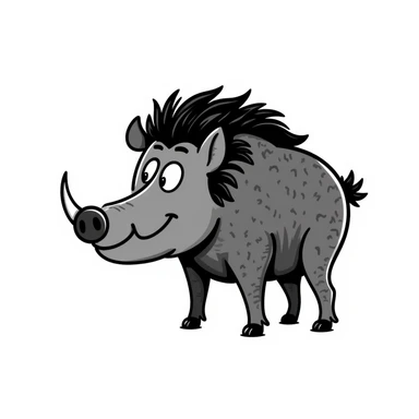 Wild boar sticker