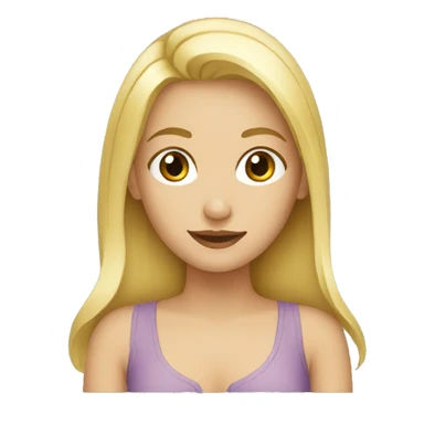 Blonde girl sticker