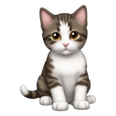 chaton sur chiot sticker