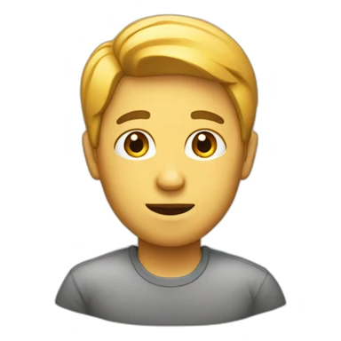 person thikning sticker