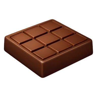 square chocolate piece sticker