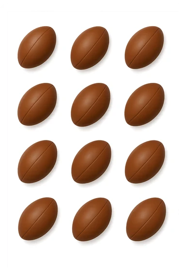 feci a palline leggermente allungate viste dall'alto sticker