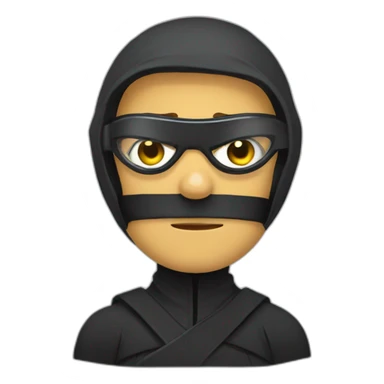 bespectacled ninja sticker
