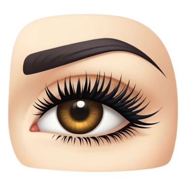 long eyelashes sticker