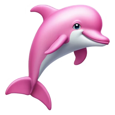 pink dolphin sticker