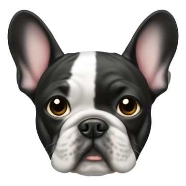 frenchie with hoodie sticker