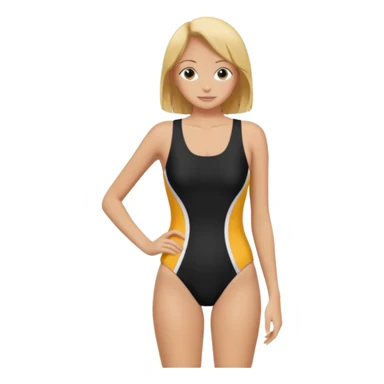 One piece swimsuit sticker