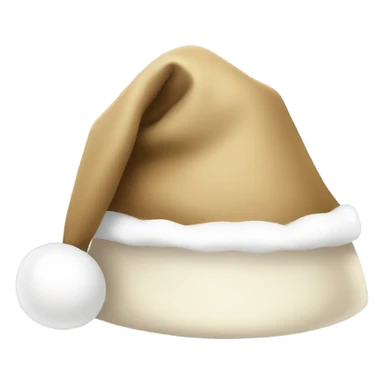 beige Santa Claus hat sticker