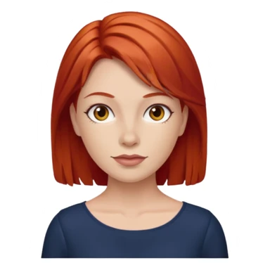 LaVerne Andrews with red hair sticker