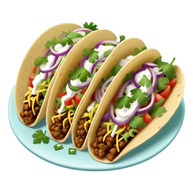 street tacos with onions and cilantro  sticker