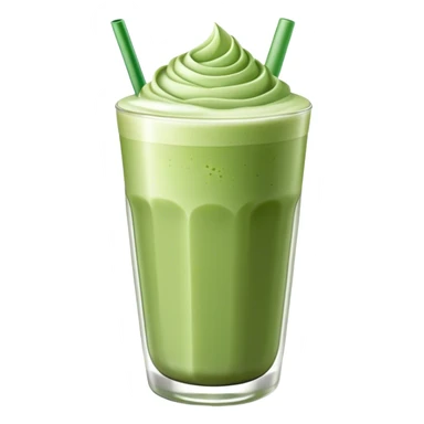 Cold Matcha latte without whipped cream  sticker