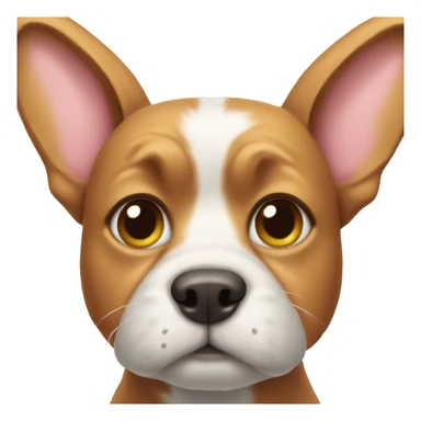 dog with bunny ears sticker